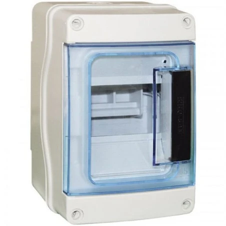 Coffret étanche 1 Rangée 4 Modules IP65 1 Coffret étanche 1 Rangée 4 Modules IP65