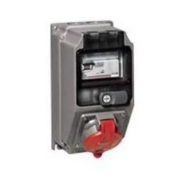 Legrand Coffret Monoprise Hypra 1 Prise 16A 3P+T+N - 380V~ à 415V~ Et 1 Disjoncteur Différentiel - IP44