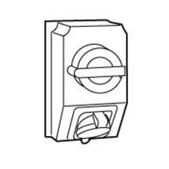 Legrand Coffret Monoprise Hypra 1 Prise 32A 3P+T - 380V~ à 415V~ Et 1 Interrupteur - IP44