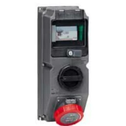 Legrand Coffret Monoprise Hypra 1 Prise 63A 3P+T - 380V~ à 415V~ Et 1 Interrupteur Et 1 Disjoncteur Différentiel - IP66/67-55