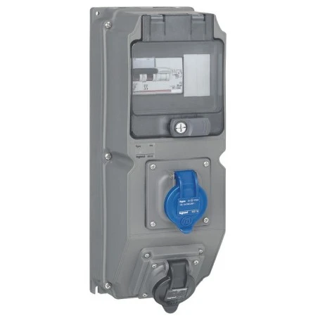 Legrand Coffret Multiprises Hypra 1 Prise 2P+T 200V~ à 250V~, 1 Prise 2P+T NFC 200V~ à 250V~ Et Disjoncteur Différentiel - IP44 1 Legrand Coffret Multiprises Hypra 1 Prise 2P+T 200V~ à 250V~, 1 Prise 2P+T NFC 200V~ à 250V~ Et Disjoncteur Différentiel - IP44