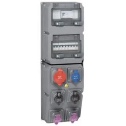 Legrand Coffret Multiprises Hypra 6 Prises Dont 1 Prise 32A 3P+N+T, 1 Disjoncteur Et 1 Interrupteur Différentiel - IP44