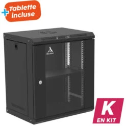 Coffret Mural 19" - Capacité 12U - Ligne 30 - En Kit - 530x450x600mm