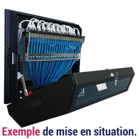 Coffret Mural Slim 19" Monté - Capacité 3U+5U - 537x146x475mm 3 Coffret Mural Slim 19" Monté - Capacité 3U+5U - 537x146x475mm – Image 3