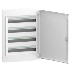 Schneider® Coffret Plastique Encastré 4 Rangées 24 Modules - Avec Porte Pleine - PrismaSeT XS