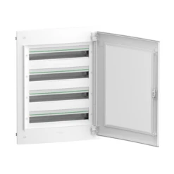 Schneider® Coffret Plastique Encastré 4 Rangées 24 Modules - Avec Porte Transparente - PrismaSeT XS