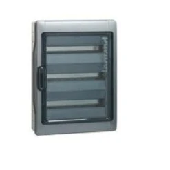 Legrand Coffret PLEXO³ - 18 Modules 3 Rangées - IP65 IK09 - Gris Avec Embouts à Perforation Directe Prémontés