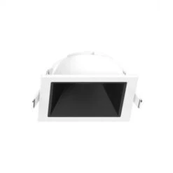 Collerette Basse Luminance Carré Blanc/Noir Pour Spot ECLAT II