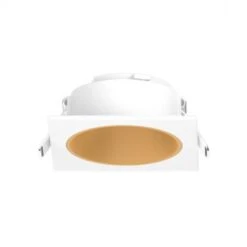 Collerette Basse Luminance Carré/Rond Blanc/Doré Pour Spot ECLAT II