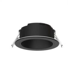 Collerette Basse Luminance Rond Noir Pour Spot ECLAT II
