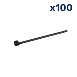 Collier De Câblage 4.8 X 300mm - Ø 82 Mm - Noir X100