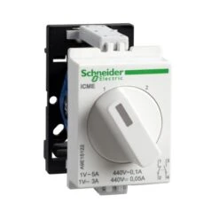 Schneider® Commutateur Rotatif 2 Directions à Clé 10A 2P 415VCA Verrouillage 1P - Acti9, ICMC