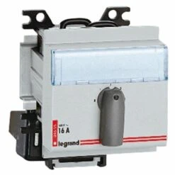 Legrand Commutateur Rotatif Modulaire 2 Directions Avec Arrêt - 2P 16A 400V~ - 3 Modules