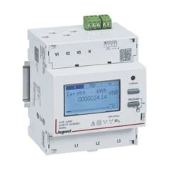 Legrand Compteur Modulaire Triphasé EMDX³ MID Raccordement TI 5A - 4 Modules - Avec Sortie à Impulsions