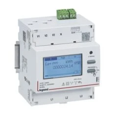 Legrand Compteur Modulaire Triphasé EMDX³ Non MID Raccordement TI 5A - 4 Modules - Avec Sortie RS485