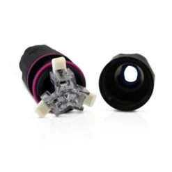 Connecteur étanche Automatique IP68 250V 16A Noir 3 Fils Enfichable M/F -Maison Moderne Electricite connecteur etanche automatique ip68 250v 16a noir 3 fils enfichable m f miidex lighting 2