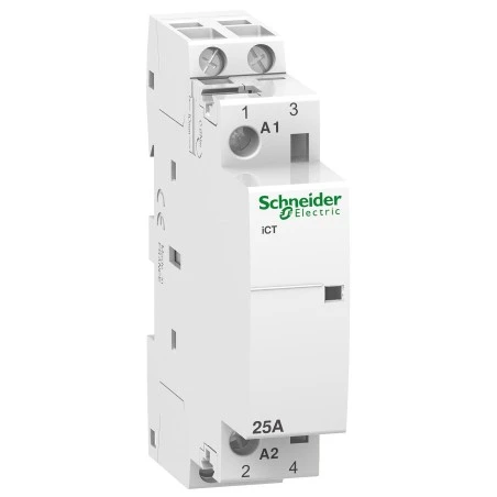 Schneider® Contacteur 25A 2NO 230-240VCA - Acti9, ICT 1 Schneider® Contacteur 25A 2NO 230-240VCA - Acti9, ICT
