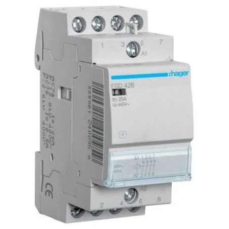 Contacteur 25A, 4O, 24 V 1 Contacteur 25A, 4O, 24 V