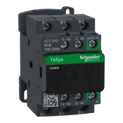 Schneider® Contacteur - 3P(3 NO) - AC3 - 440V 12A - 100 à 250Vca-cc - TeSys D - LC1D12KUE
