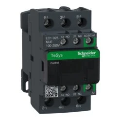 Schneider® Contacteur - 3P(3 NO) - AC3 - 440V 25A - 100 à 250Vca-cc - TeSys LC1D25KUE