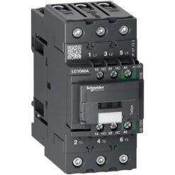 Schneider® Contacteur - 3P(3 NO) - AC3 - 440V 80A - 48 à 130Vca-cc - Everlink - TeSys LC1D80AEHE