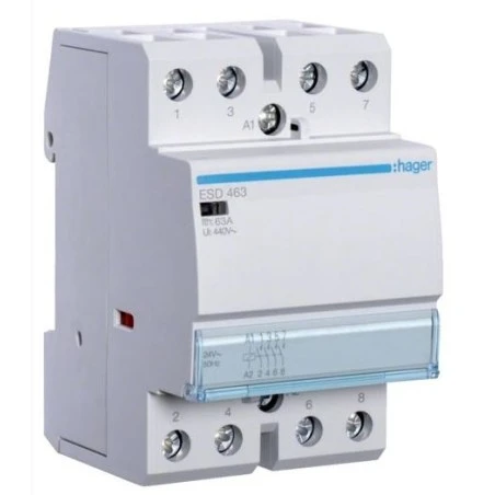 Contacteur 63A, 4F, 24 VAC 1 Contacteur 63A, 4F, 24 VAC