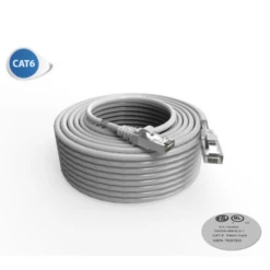 Cordon RJ45 30m - CAT6 - Surmoulé F/UTP - 100Ω - LSOH - Gris