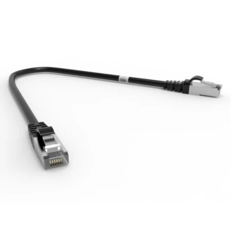 Cordon RJ45 0,3m - CAT6A - Surmoulé S/FTP - 100Ω - LSOH - Noir 1 Cordon RJ45 0,3m - CAT6A - Surmoulé S/FTP - 100Ω - LSOH - Noir