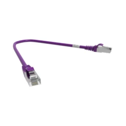 Cordon RJ45 0,3m - CAT6A - Surmoulé S/FTP - 100Ω - LSOH - Violet