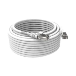 Cordon RJ45 10m - CAT6A - Surmoulé S/FTP - 100Ω - LS0H - Blanc