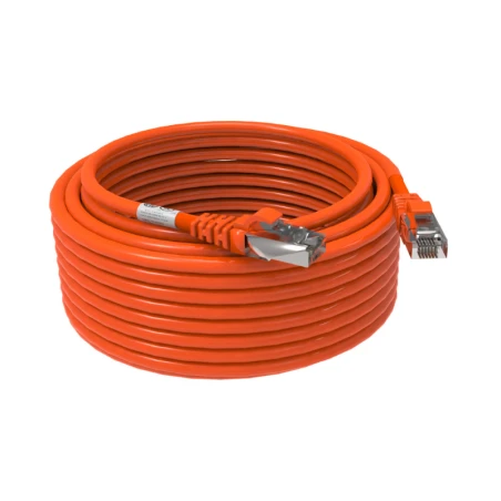 Cordon RJ45 10m - CAT6A - Surmoulé S/FTP - 100Ω - LS0H - Orange 1 Cordon RJ45 10m - CAT6A - Surmoulé S/FTP - 100Ω - LS0H - Orange