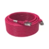 Cordon RJ45 10m - CAT6A - Surmoulé S/FTP - 100Ω - LS0H - Rose