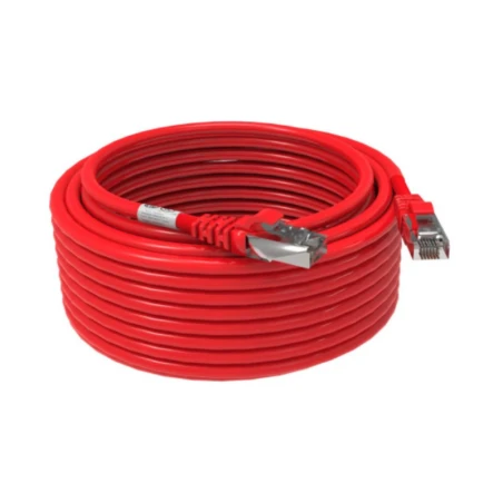Cordon RJ45 10m - CAT6A - Surmoulé S/FTP - 100Ω - LS0H - Rouge 1 Cordon RJ45 10m - CAT6A - Surmoulé S/FTP - 100Ω - LS0H - Rouge