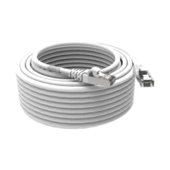 Cordon RJ45 15m - CAT6A - Surmoulé S/FTP - 100Ω - LS0H - Blanc