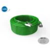 Cordon RJ45 15m - CAT6A - Surmoulé S/FTP - 100Ω - LS0H - Vert