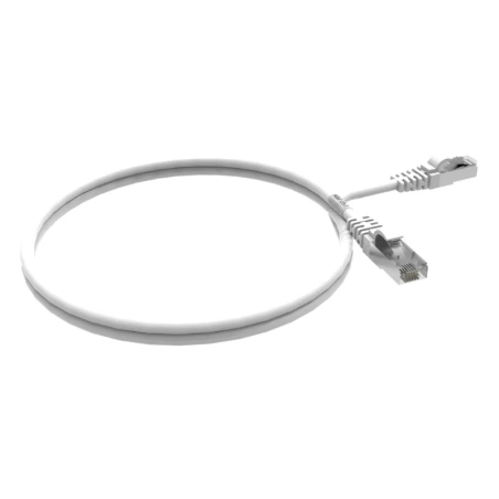 Cordon RJ45 1m - CAT6A - Surmoulé S/FTP - 100Ω - LS0H - Blanc 1 Cordon RJ45 1m - CAT6A - Surmoulé S/FTP - 100Ω - LS0H - Blanc