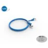 Cordon RJ45 1m - CAT6A - Surmoulé S/FTP - 100Ω - LS0H - Bleu