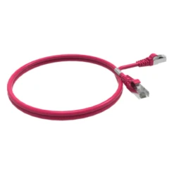 Cordon RJ45 1m - CAT6A - Surmoulé S/FTP - 100Ω - LS0H - Rose