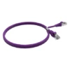 Cordon RJ45 1m - CAT6A - Surmoulé S/FTP - 100Ω - LS0H - Violet