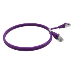 Cordon RJ45 1m - CAT6A - Surmoulé S/FTP - 100Ω - LS0H - Violet