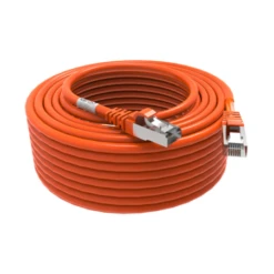 Cordon RJ45 20m - CAT6A - Surmoulé S/FTP - 100Ω - LS0H - Orange