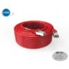 Cordon RJ45 20m - CAT6A - Surmoulé S/FTP - 100Ω - LS0H - Rouge