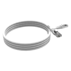 Cordon RJ45 2m - CAT6A - Surmoulé S/FTP - 100Ω - LS0H - Blanc