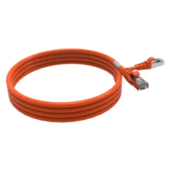Cordon RJ45 2m - CAT6A - Surmoulé S/FTP - 100Ω - LS0H - Orange