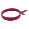 Cordon RJ45 2m - CAT6A - Surmoulé S/FTP - 100Ω - LS0H - Rose