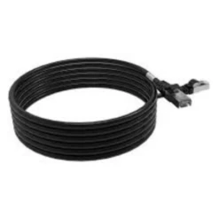 Cordon RJ45 3m - CAT6A - Surmoulé S/FTP - 100Ω - LS0H - Noir