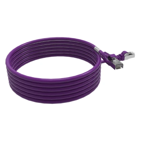 Cordon RJ45 3m - CAT6A - Surmoulé S/FTP - 100Ω - LS0H - Violet 1 Cordon RJ45 3m - CAT6A - Surmoulé S/FTP - 100Ω - LS0H - Violet
