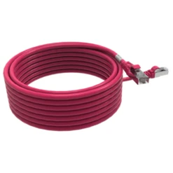 Cordon RJ45 7m - CAT6A - Surmoulé S/FTP - 100Ω - LS0H - Rose