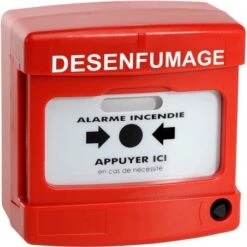 Déclencheur Manuel Conventionnel De Désenfumage Rouge
