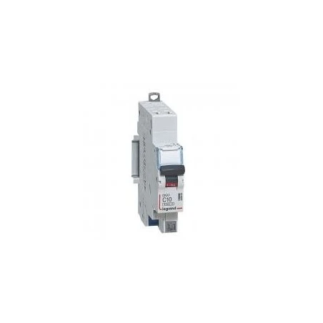 Legrand Disjoncteur 10A Courbe D - 6kA 1P+N 230V~ - Auto/auto -1 Module - DNX³4500 1 Legrand Disjoncteur 10A Courbe D - 6kA 1P+N 230V~ - Auto/auto -1 Module - DNX³4500
